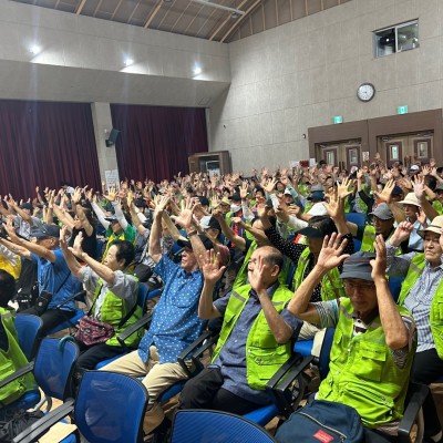 노인일자리 및 사회활동 지원사업 참여자 혹서기 안전교육 이미지